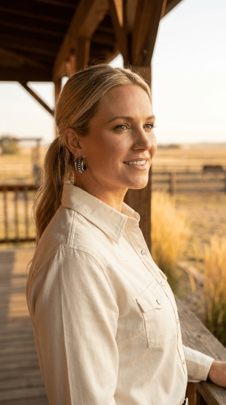 Large Western Twisted Wire Hoop Earrings — Faux Silver Western Statement
