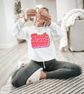 Leopard merry & bright tee or sweatshirt - Quarter Circle AK Boutique