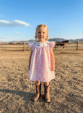 Leopard Western Smocked dress - Quarter Circle AK Boutique