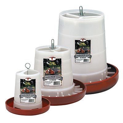 Little Giant Plastic Hanging Chicken Feeders - Quarter Circle AK Boutique