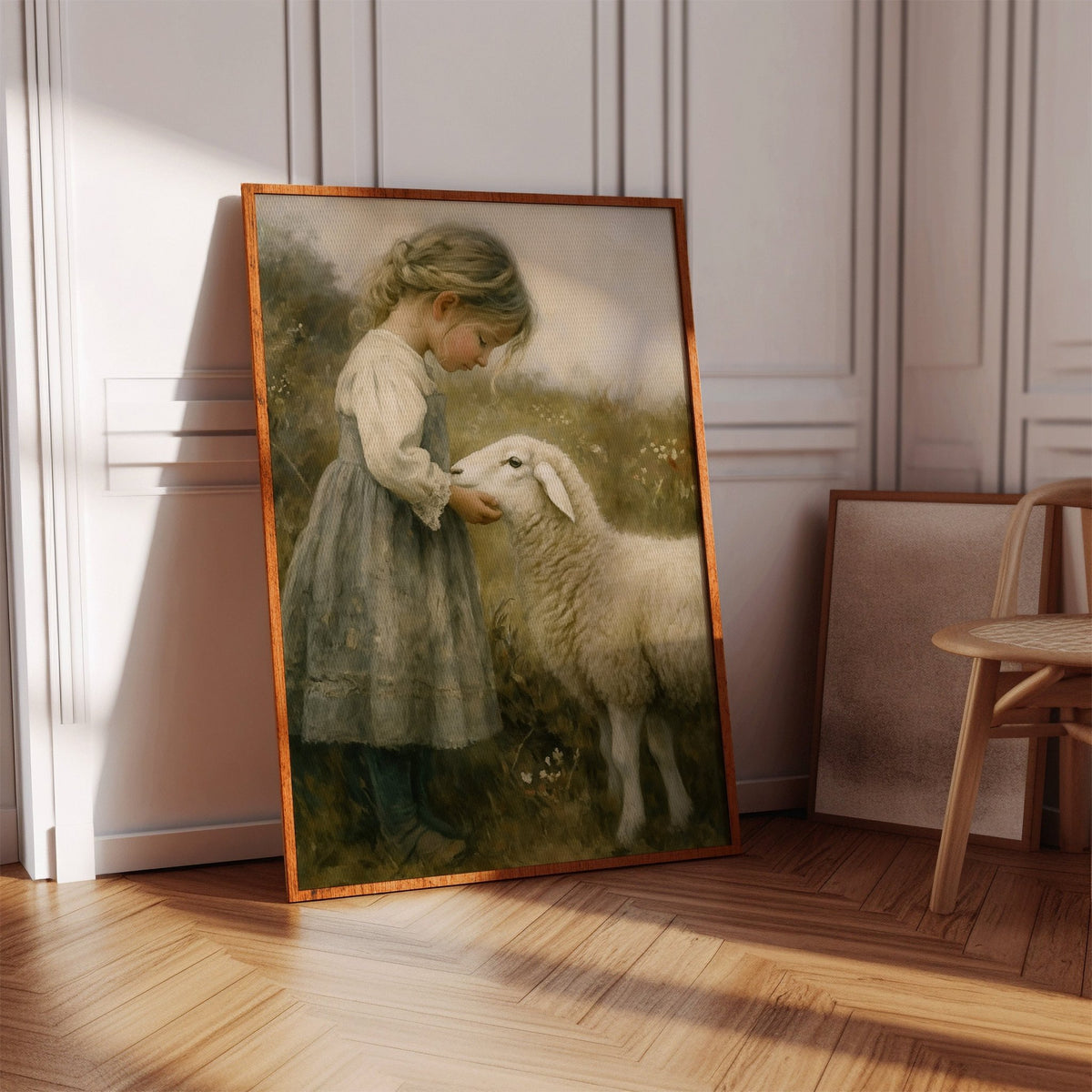 Little Shepherdess and Her Lamb - Quarter Circle AK Boutique