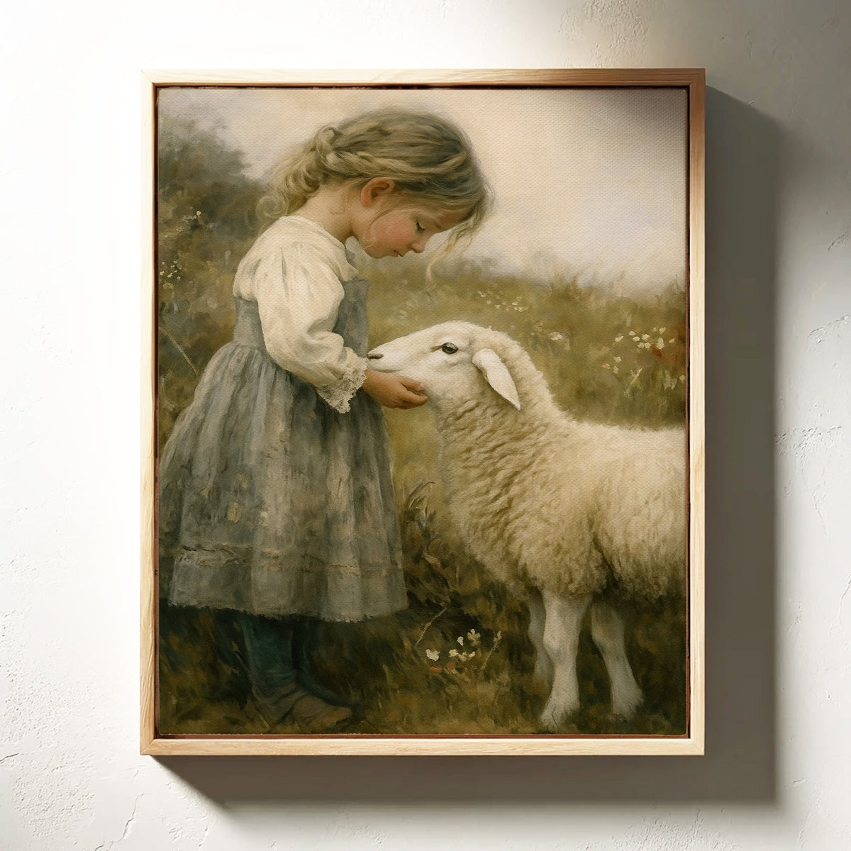 Little Shepherdess and Her Lamb - Quarter Circle AK Boutique