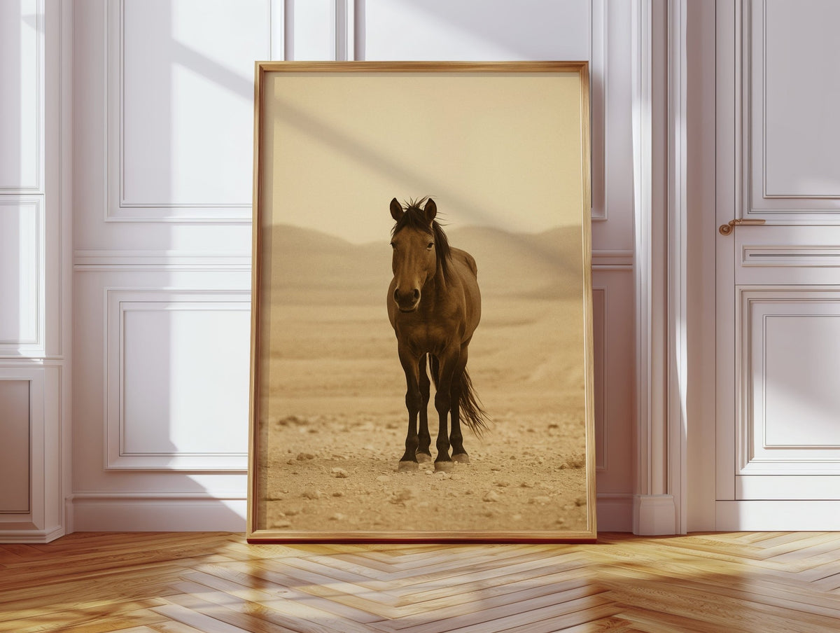 Lone Desert Mustang - Quarter Circle AK Boutique