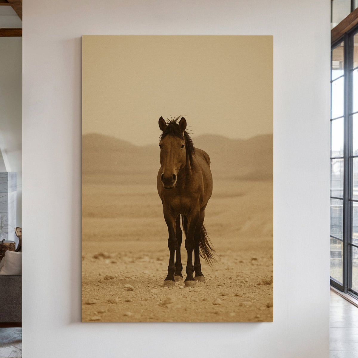 Lone Desert Mustang - Quarter Circle AK Boutique