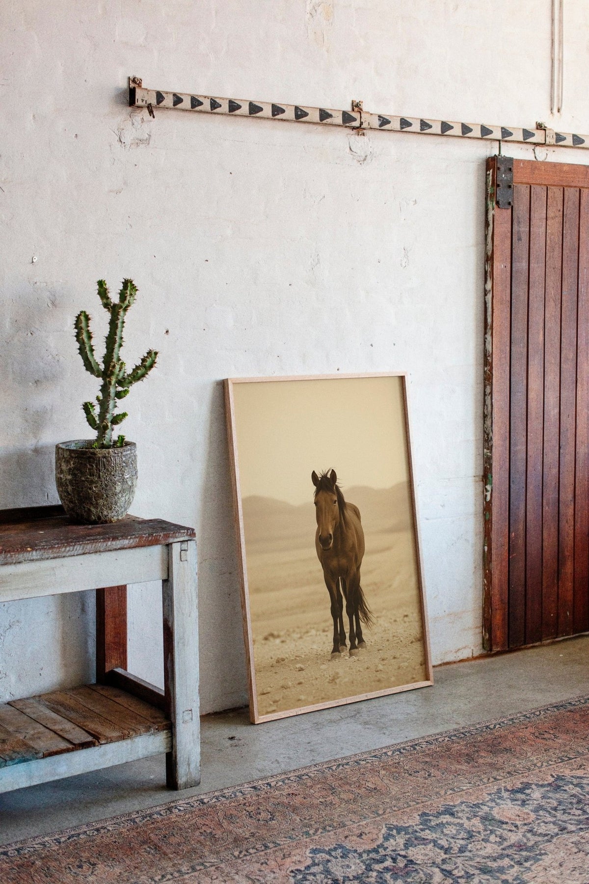 Lone Desert Mustang - Quarter Circle AK Boutique