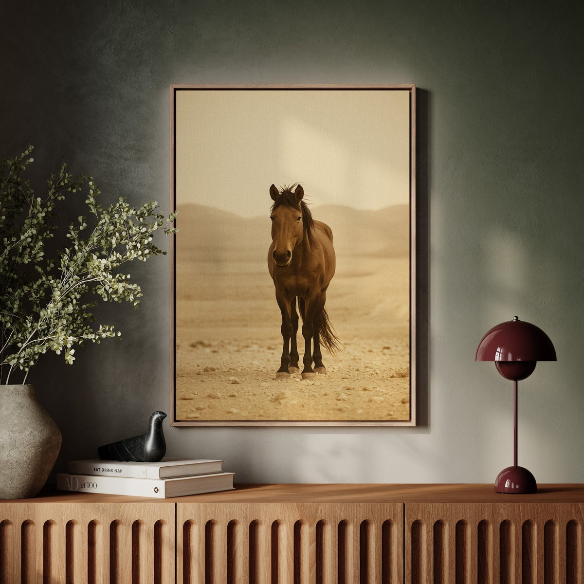 Lone Desert Mustang - Quarter Circle AK Boutique