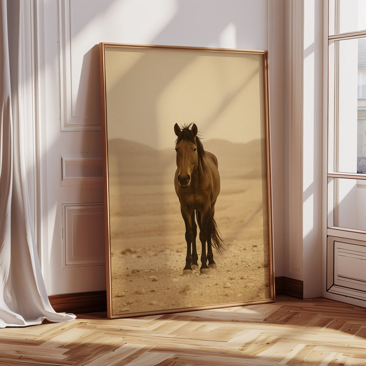 Lone Desert Mustang - Quarter Circle AK Boutique
