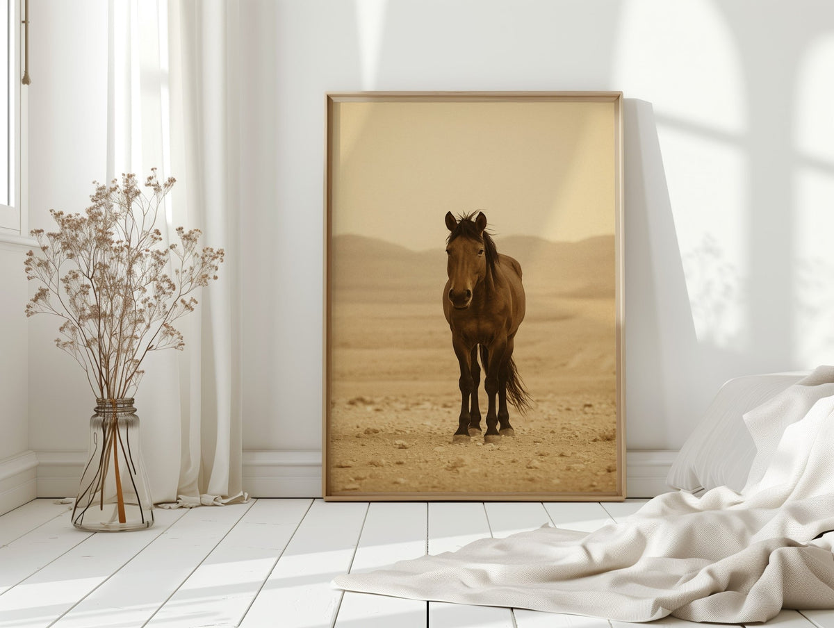 Lone Desert Mustang - Quarter Circle AK Boutique