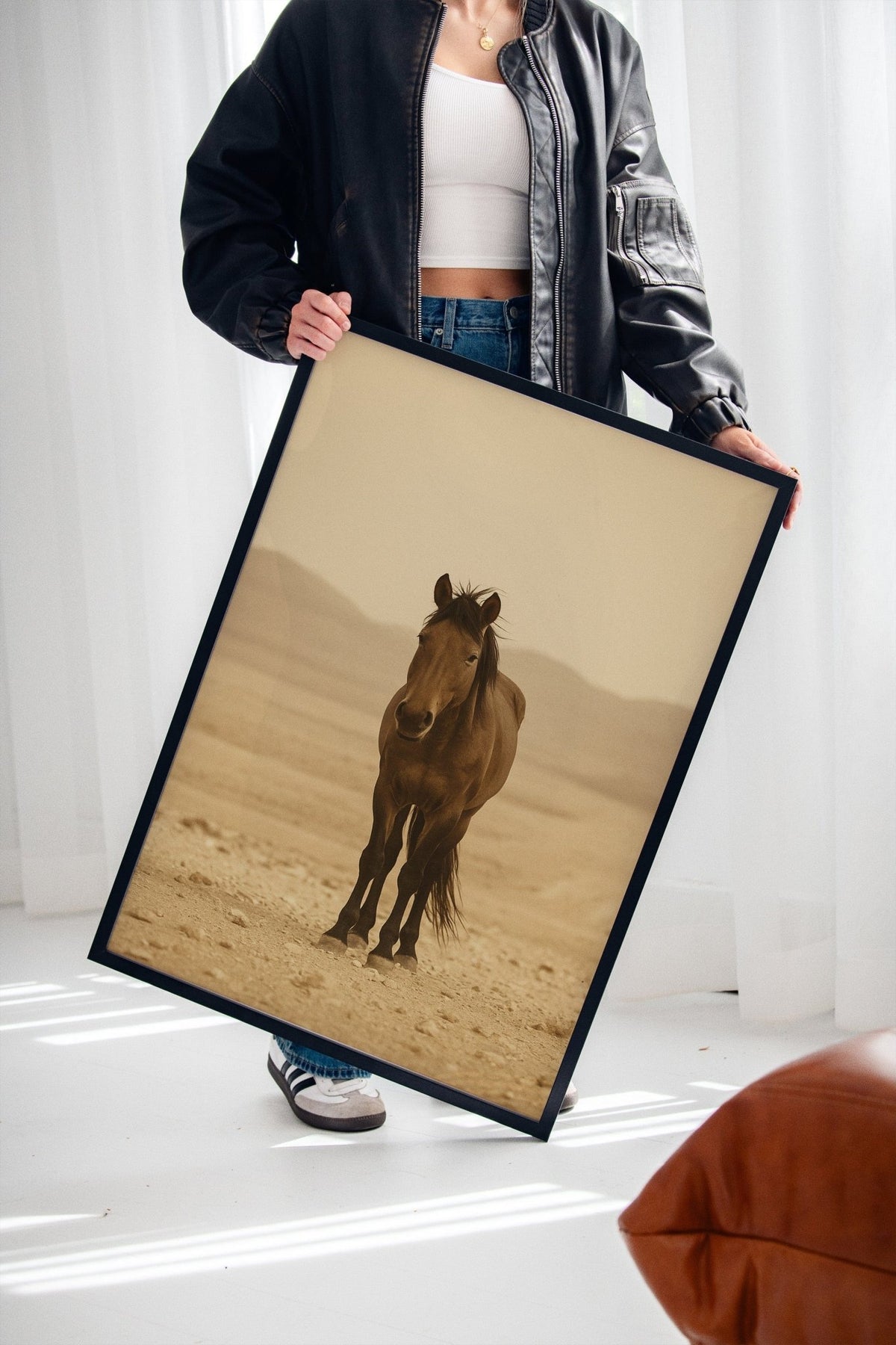 Lone Desert Mustang - Quarter Circle AK Boutique