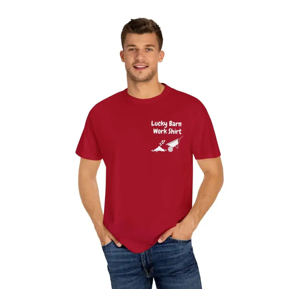 Lucky Barn Work T-shirt, Farm and Rancher Work Tee, Work Shirt