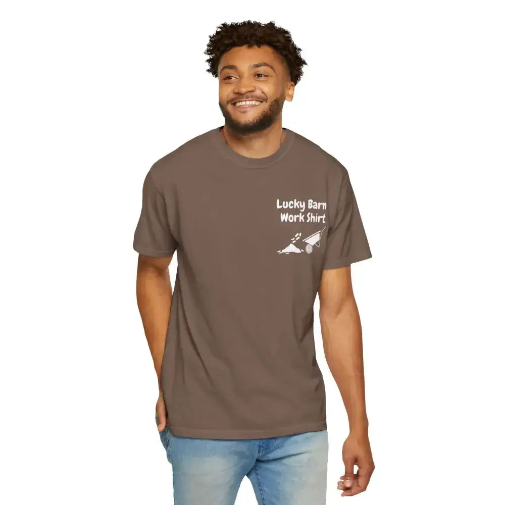 Lucky Barn Work T-shirt, Farm and Rancher Work Tee, Work Shirt