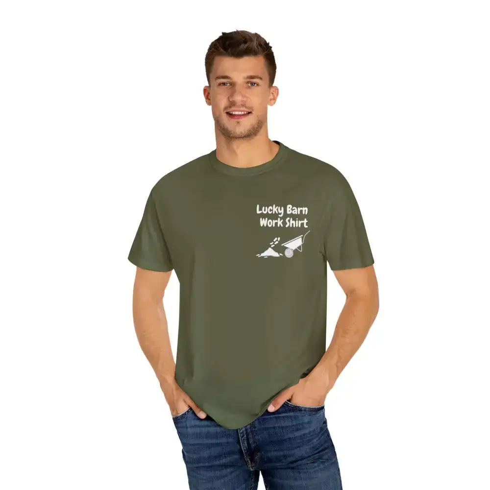 Lucky Barn Work T-shirt, Farm and Rancher Work Tee, Work Shirt