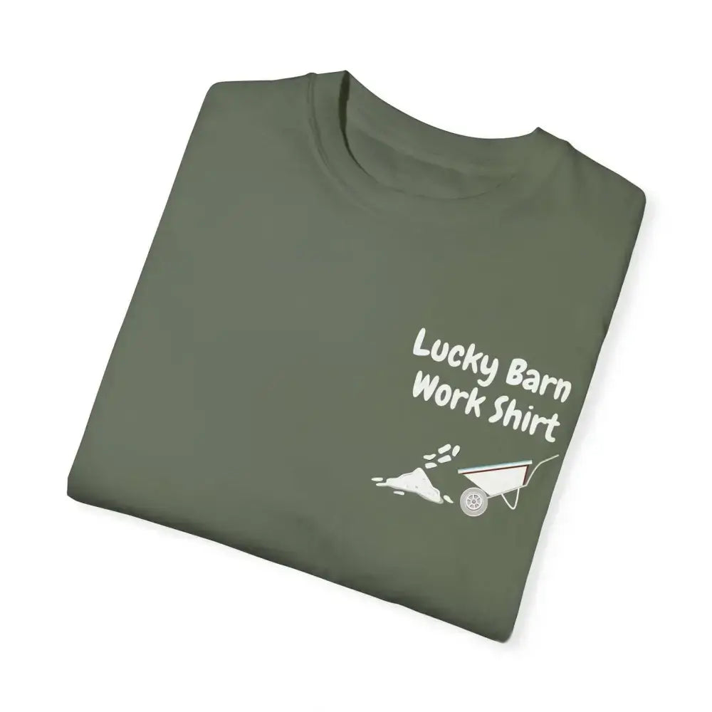Lucky Barn Work T-shirt, Farm and Rancher Work Tee, Work Shirt