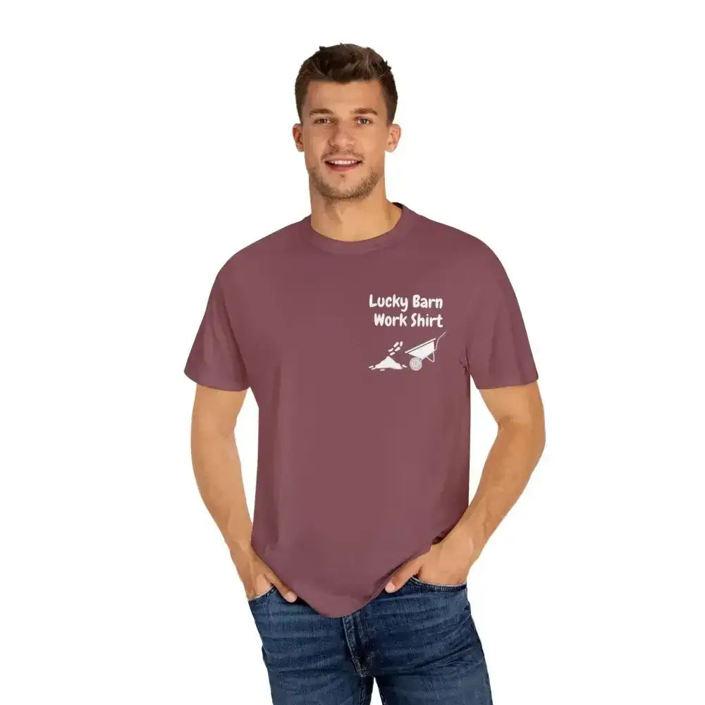 Lucky Barn Work T-shirt, Farm and Rancher Work Tee, Work Shirt