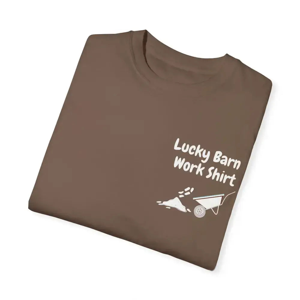 Lucky Barn Work T-shirt, Farm and Rancher Work Tee, Work Shirt