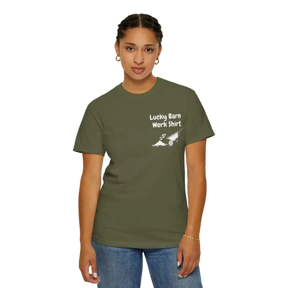 Lucky Barn Work T-shirt, Farm and Rancher Work Tee, Work Shirt