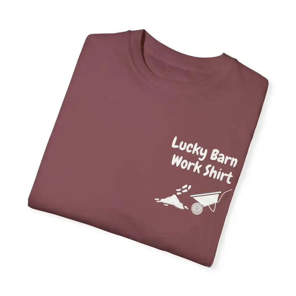 Lucky Barn Work T-shirt, Farm and Rancher Work Tee, Work Shirt