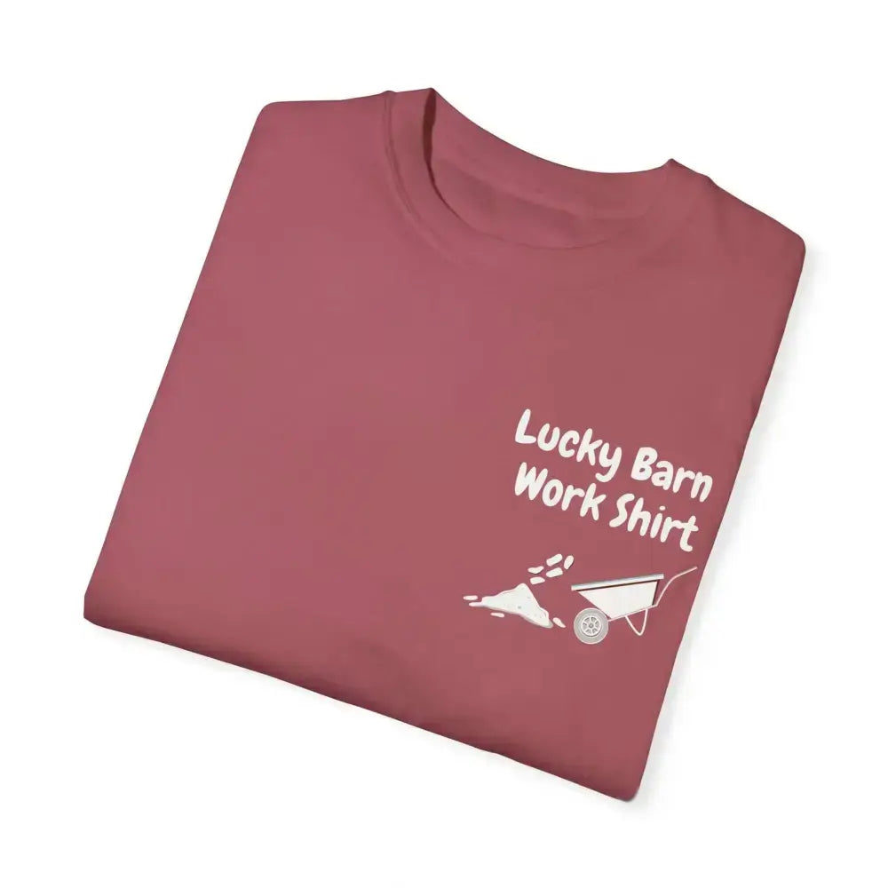 Lucky Barn Work T-shirt, Farm and Rancher Work Tee, Work Shirt