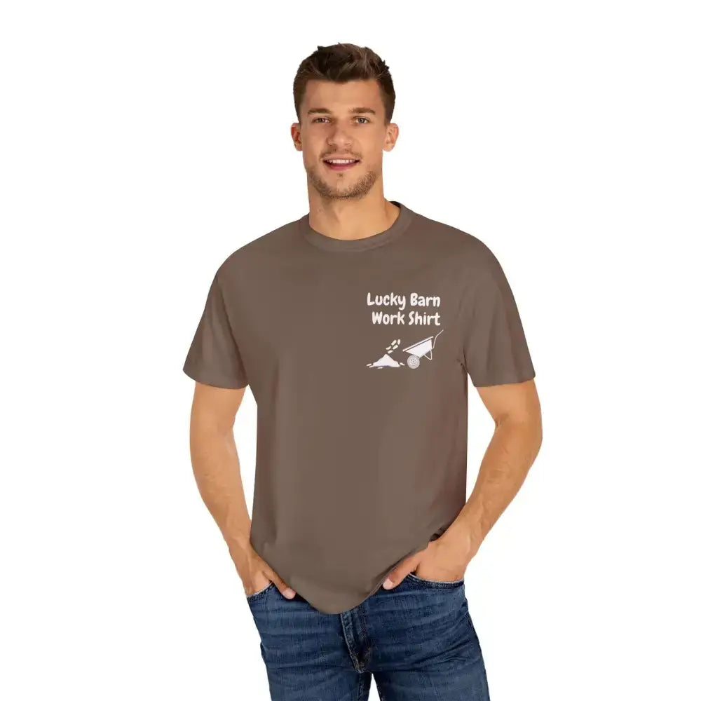 Lucky Barn Work T-shirt, Farm and Rancher Work Tee, Work Shirt