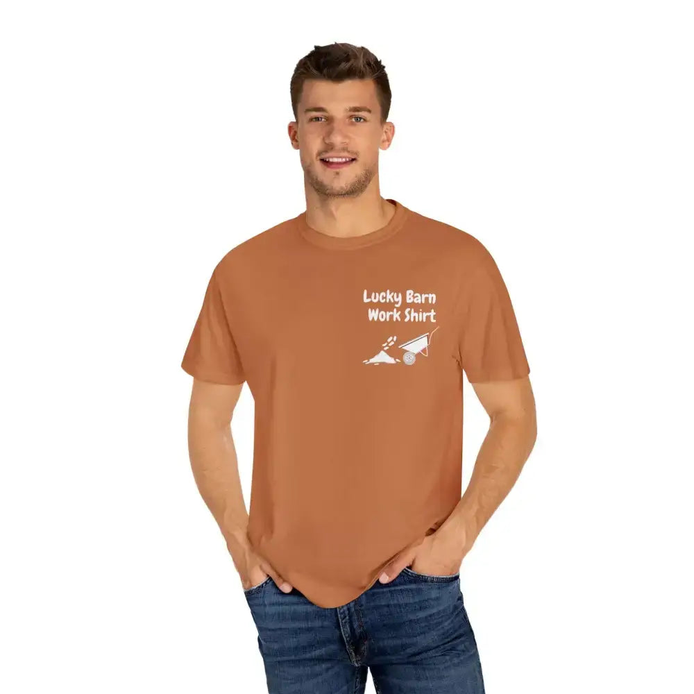 Lucky Barn Work T-shirt, Farm and Rancher Work Tee, Work Shirt