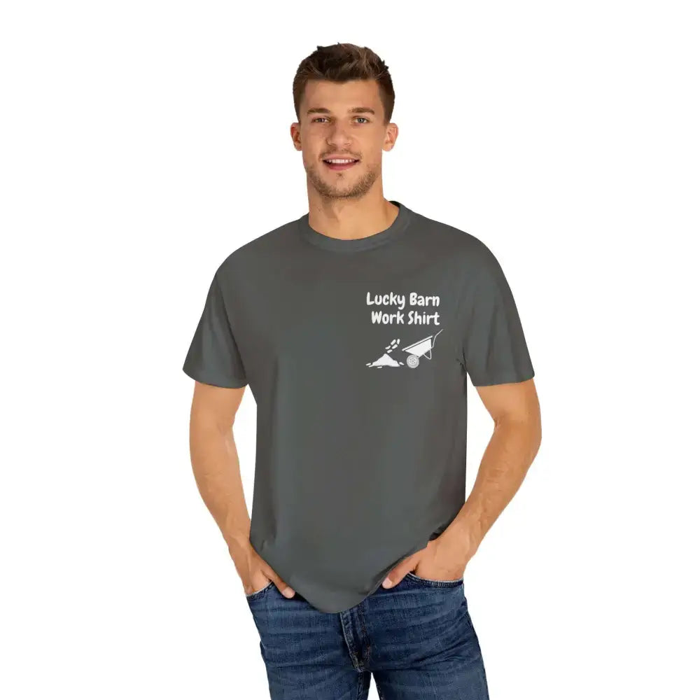 Lucky Barn Work T-shirt, Farm and Rancher Work Tee, Work Shirt