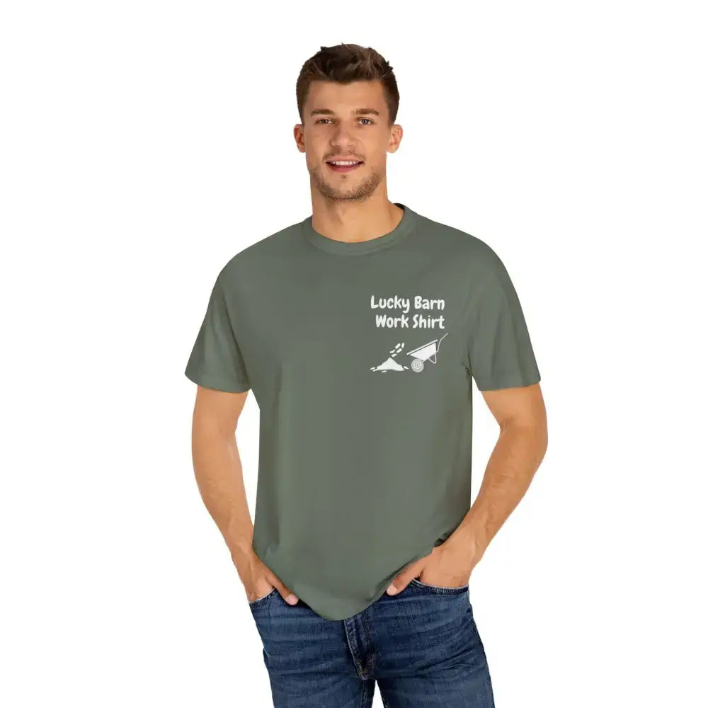 Lucky Barn Work T-shirt, Farm and Rancher Work Tee, Work Shirt