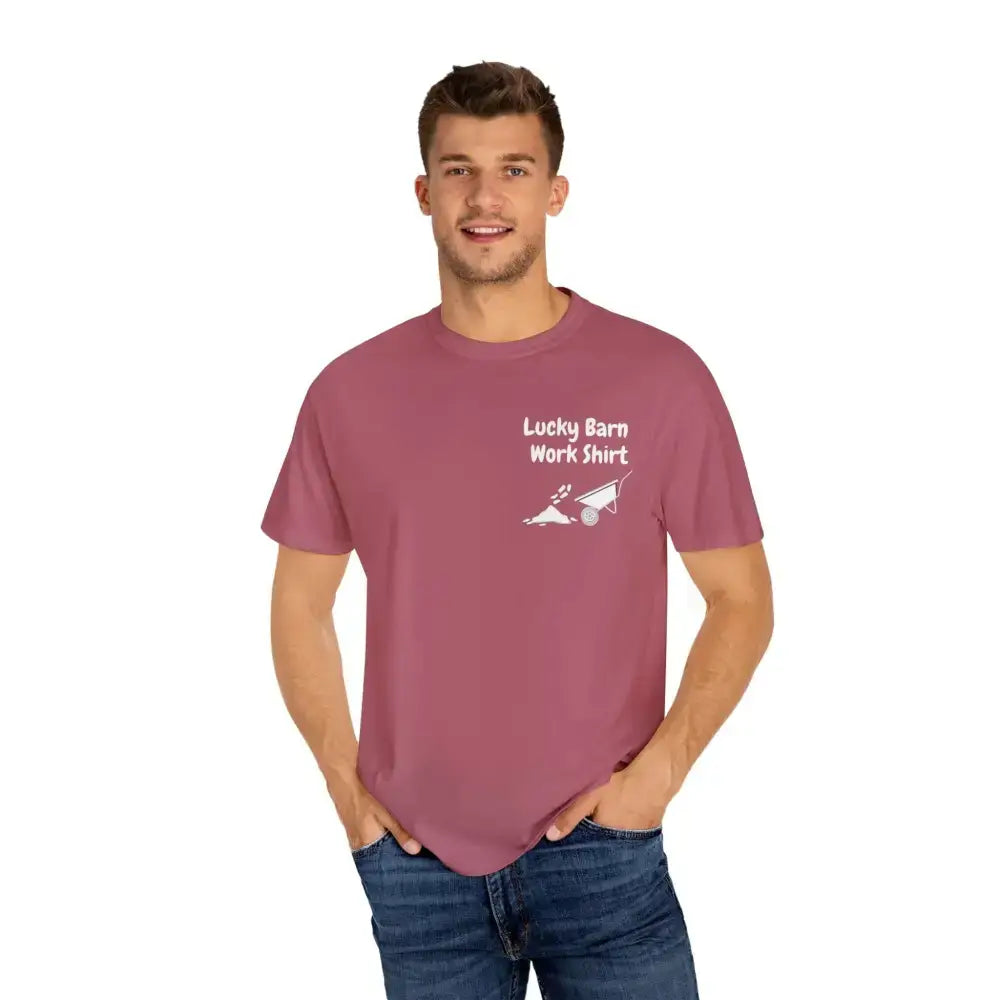 Lucky Barn Work T-shirt, Farm and Rancher Work Tee, Work Shirt