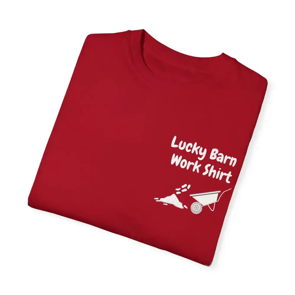Lucky Barn Work T-shirt, Farm and Rancher Work Tee, Work Shirt