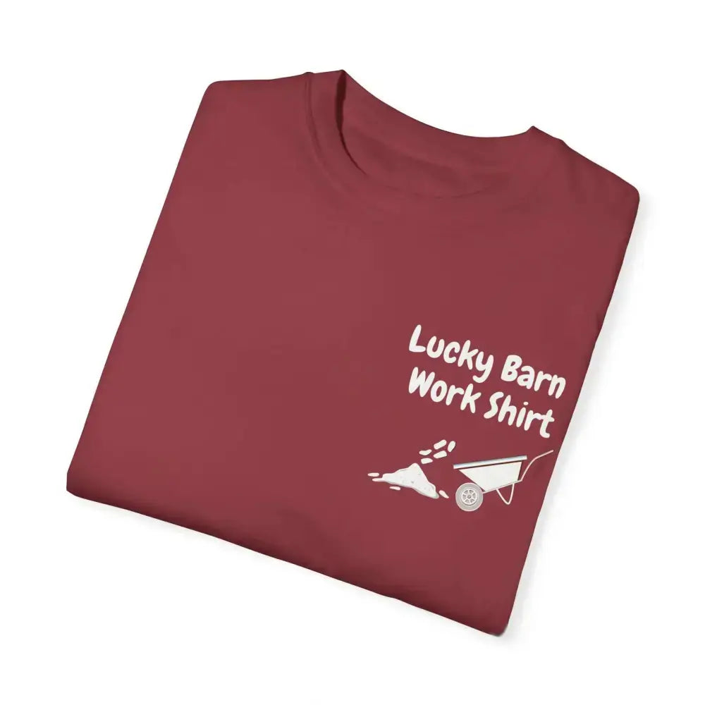 Lucky Barn Work T-shirt, Farm and Rancher Work Tee, Work Shirt