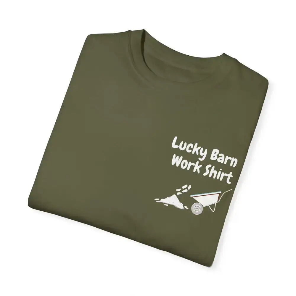 Lucky Barn Work T-shirt, Farm and Rancher Work Tee, Work Shirt