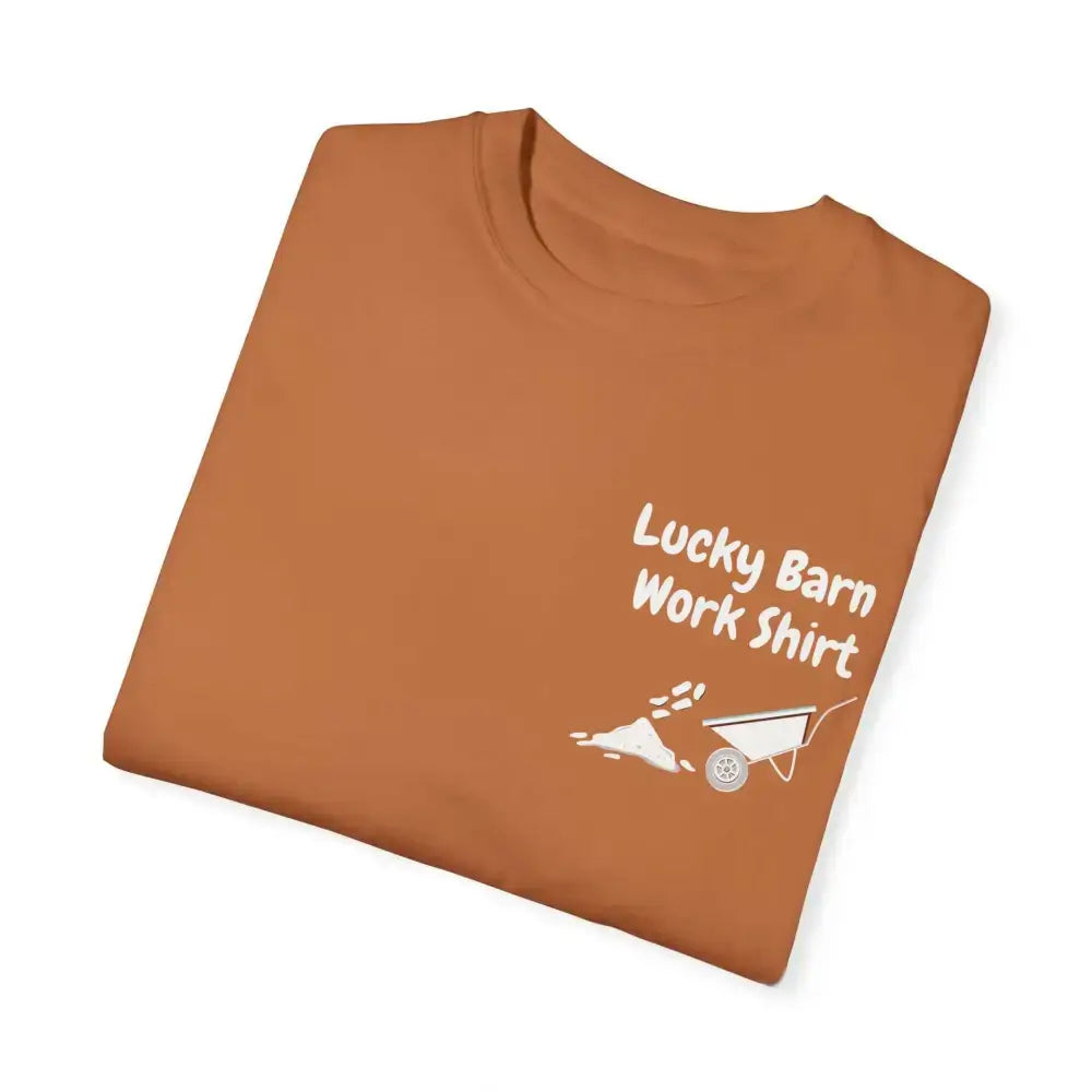 Lucky Barn Work T-shirt, Farm and Rancher Work Tee, Work Shirt