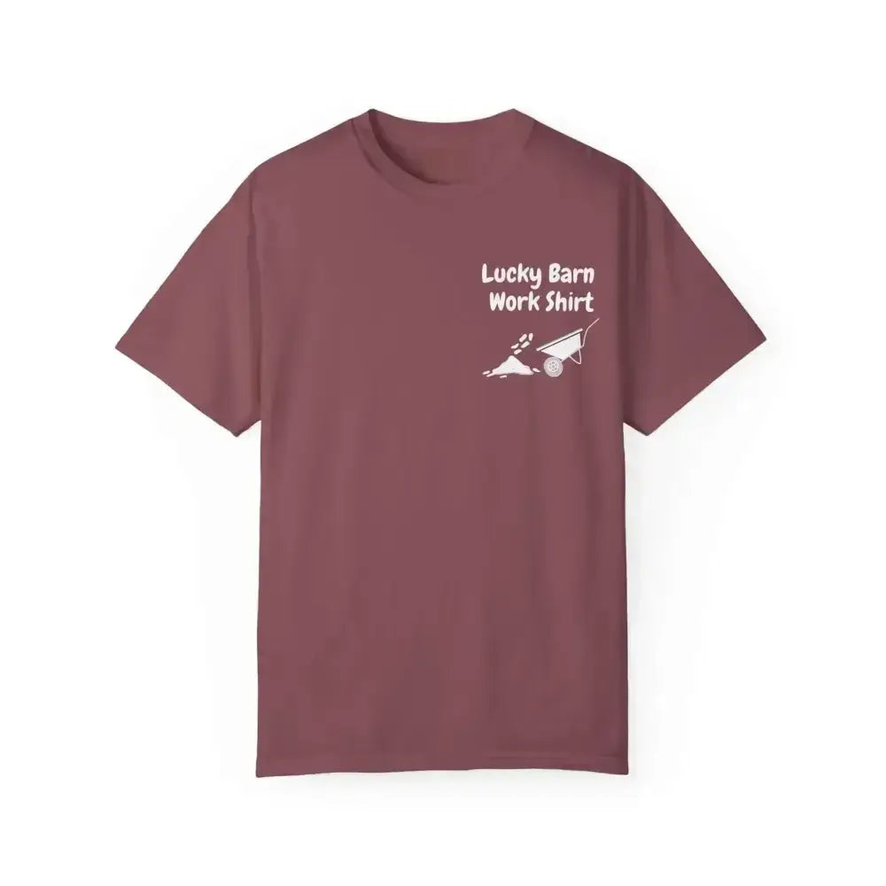 Lucky Barn Work T-shirt, Farm and Rancher Work Tee, Work Shirt