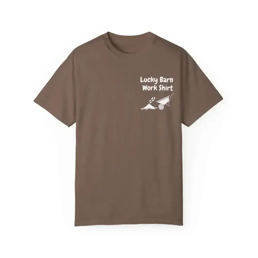 Lucky Barn Work T-shirt, Farm and Rancher Work Tee, Work Shirt