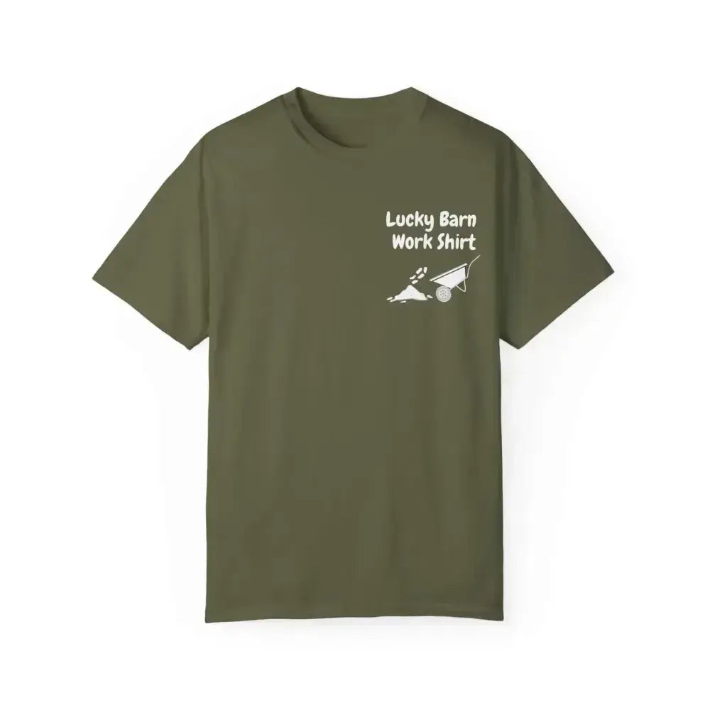 Lucky Barn Work T-shirt, Farm and Rancher Work Tee, Work Shirt
