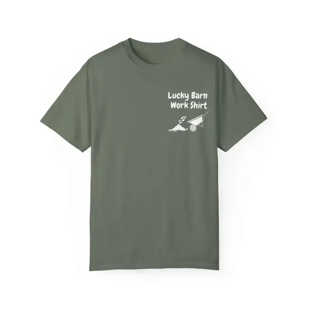 Lucky Barn Work T-shirt, Farm and Rancher Work Tee, Work Shirt