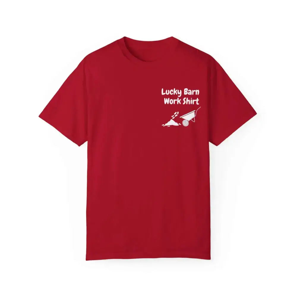 Lucky Barn Work T-shirt, Farm and Rancher Work Tee, Work Shirt