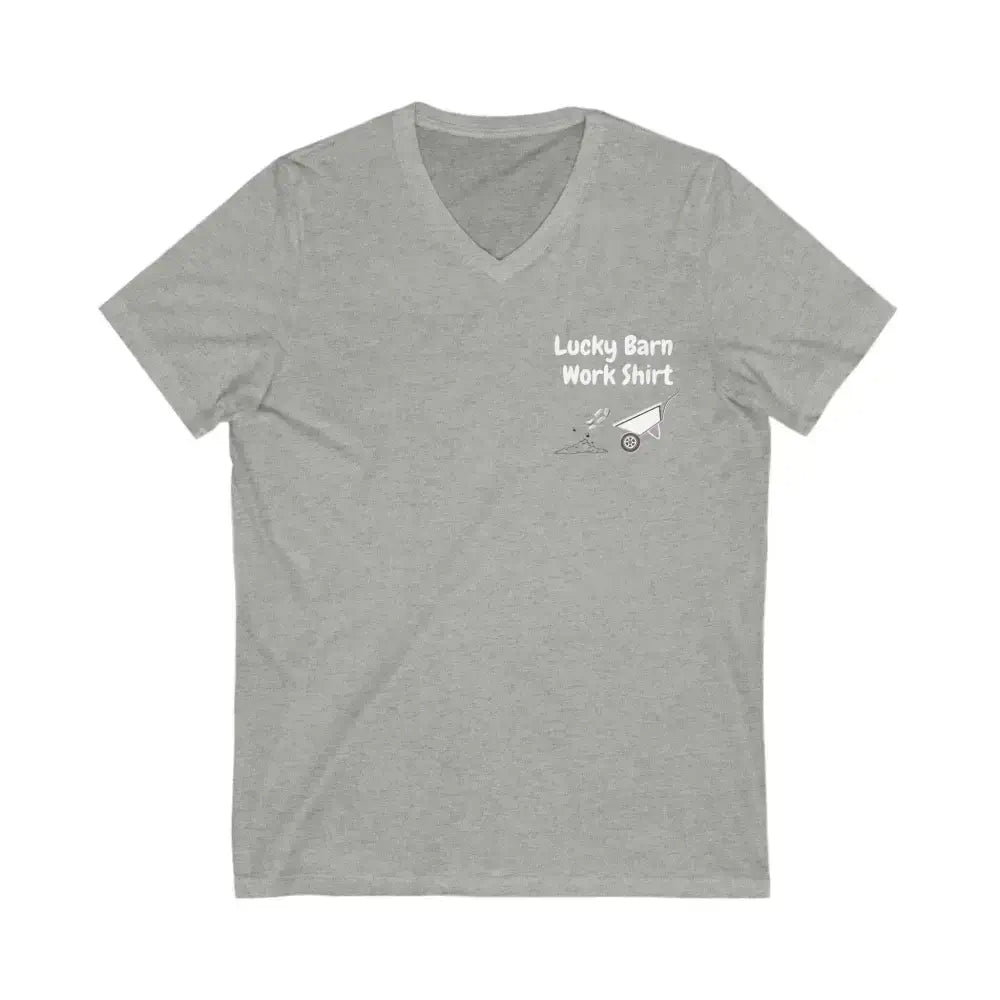Lucky Barn Work T-Shirt, V-Neck Jersey Short Sleeve Tee
