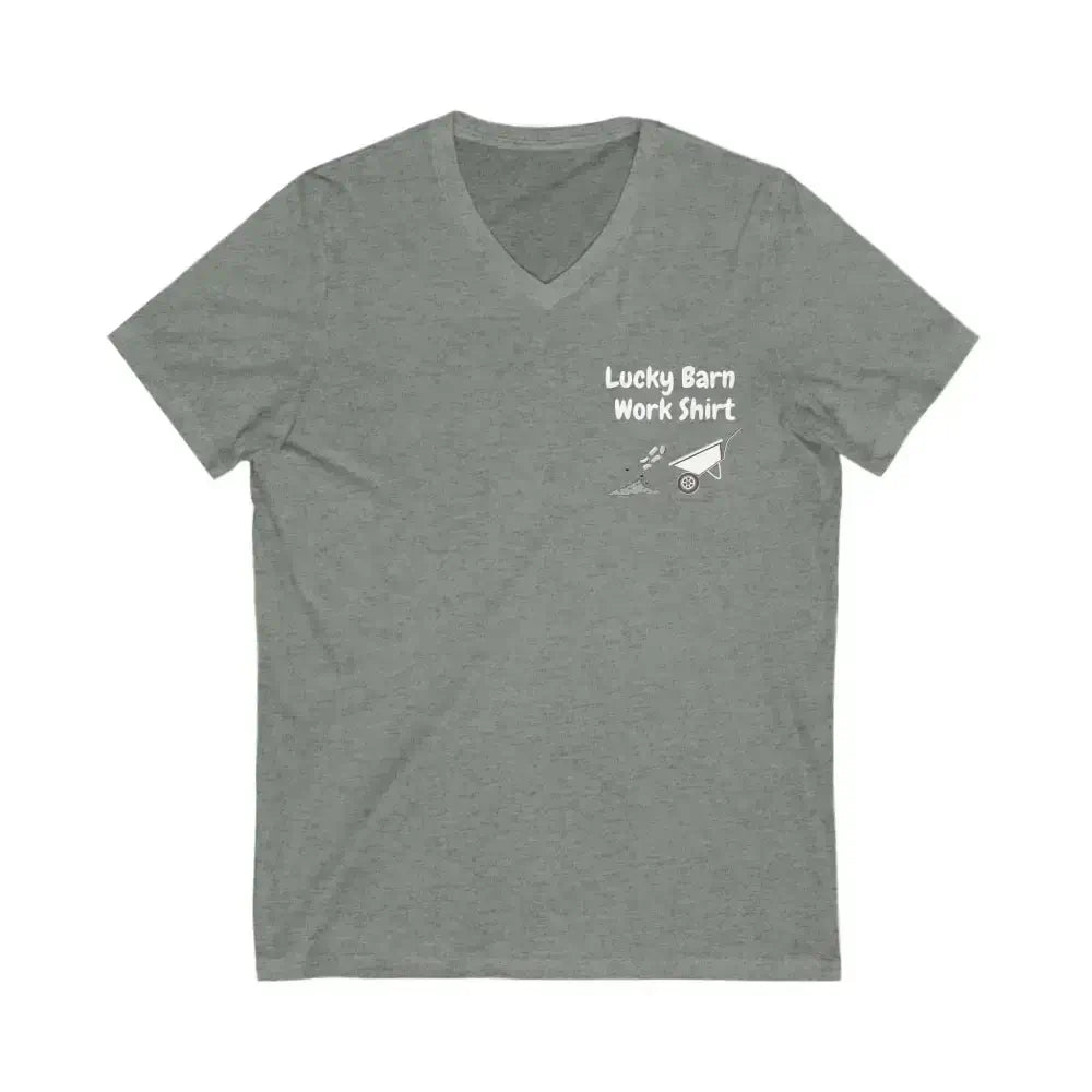 Lucky Barn Work T-Shirt, V-Neck Jersey Short Sleeve Tee