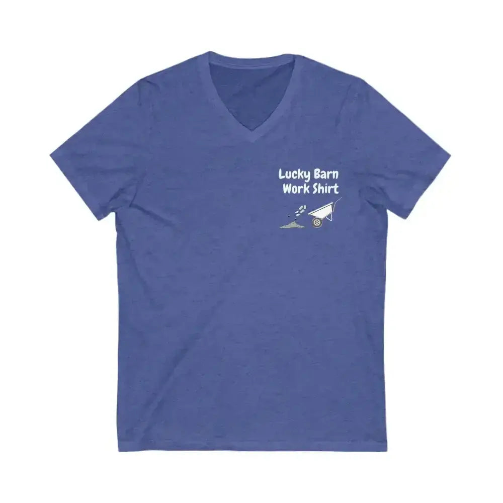Lucky Barn Work T-Shirt, V-Neck Jersey Short Sleeve Tee