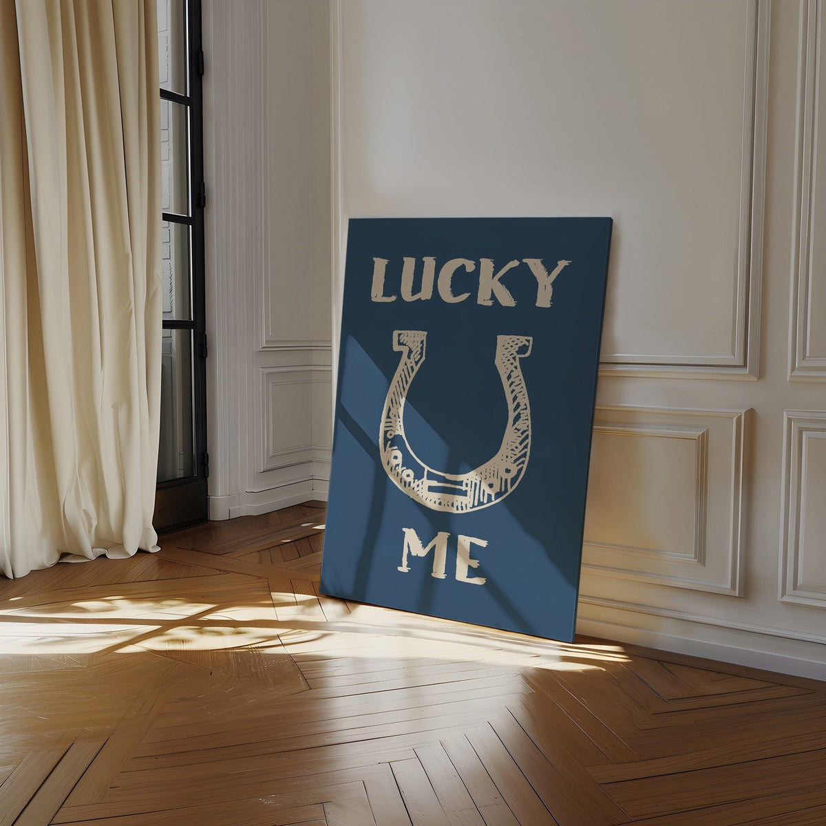 Lucky Me Horseshoe Print – Western Country Wall Art - Quarter Circle AK Boutique