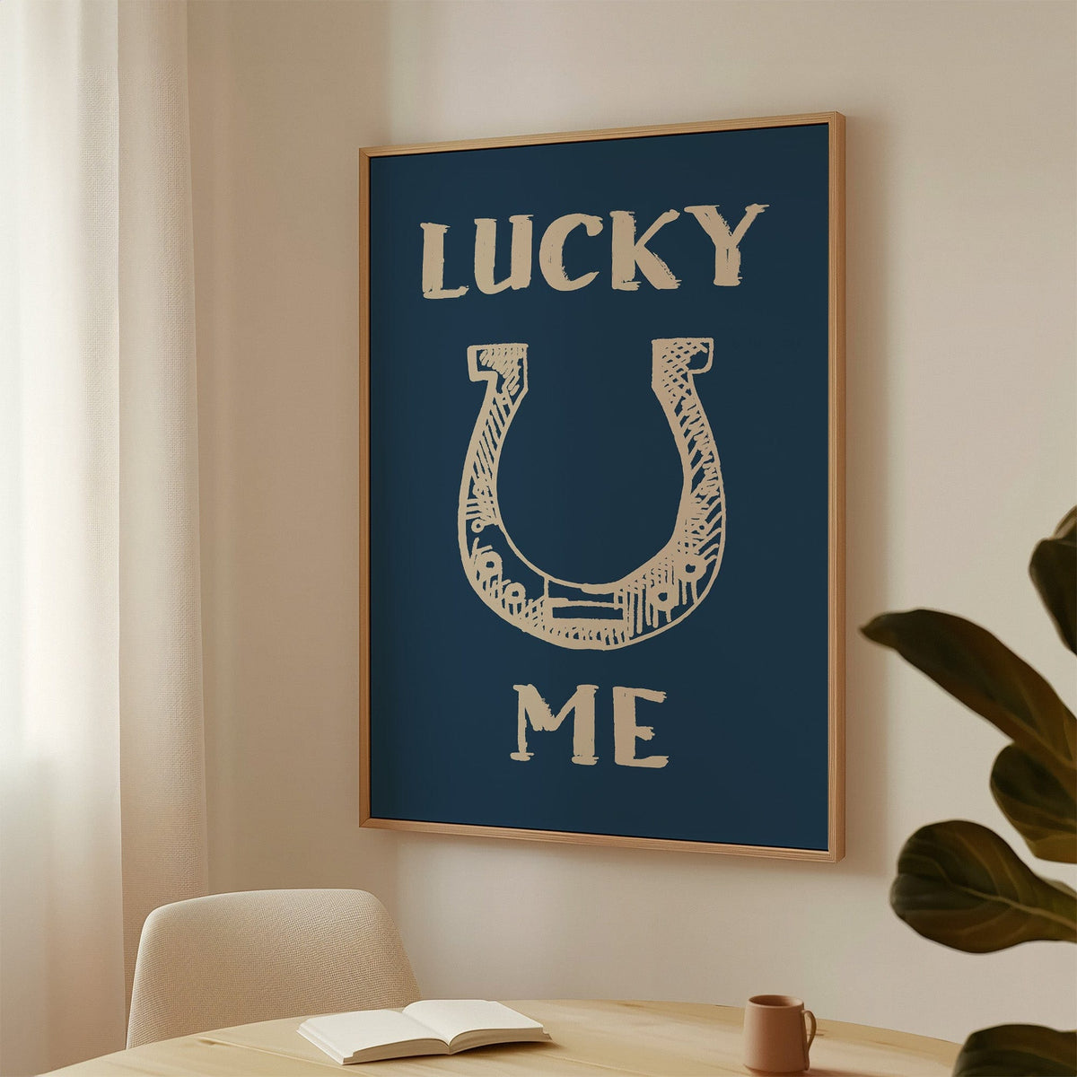 Lucky Me Horseshoe Print – Western Country Wall Art - Quarter Circle AK Boutique
