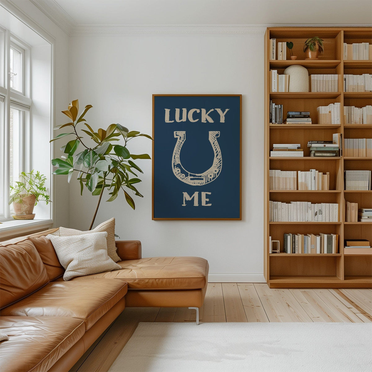 Lucky Me Horseshoe Print – Western Country Wall Art - Quarter Circle AK Boutique