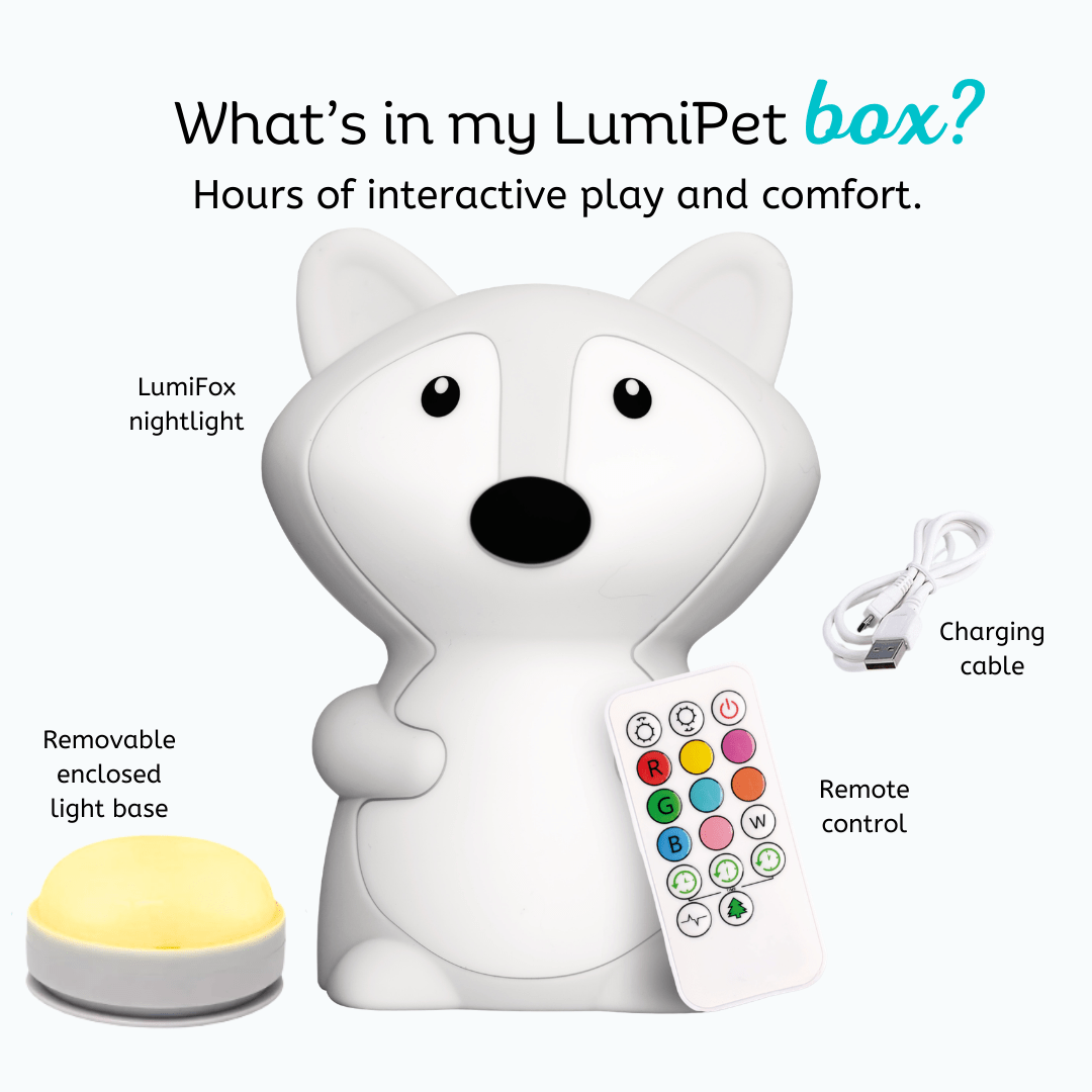 LumiPets® Fiona the Fox Night Light - Quarter Circle AK Boutique