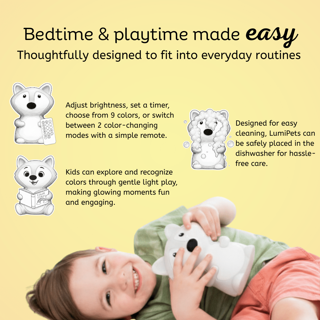 LumiPets® Fiona the Fox Night Light - Quarter Circle AK Boutique