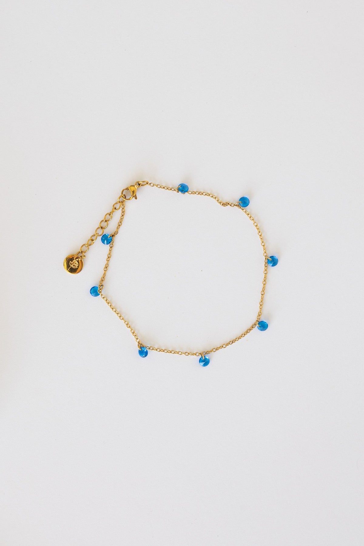 Madison Anklet in Blue - Quarter Circle AK Boutique