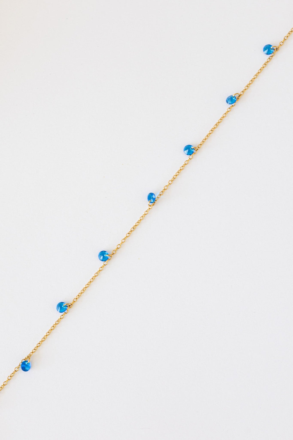 Madison Anklet in Blue - Quarter Circle AK Boutique