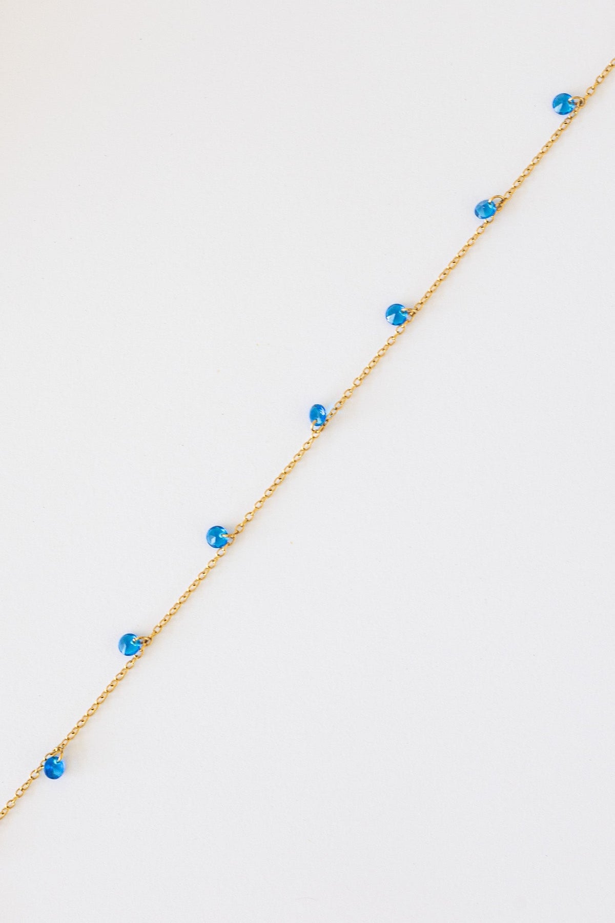 Madison Anklet in Blue - Quarter Circle AK Boutique