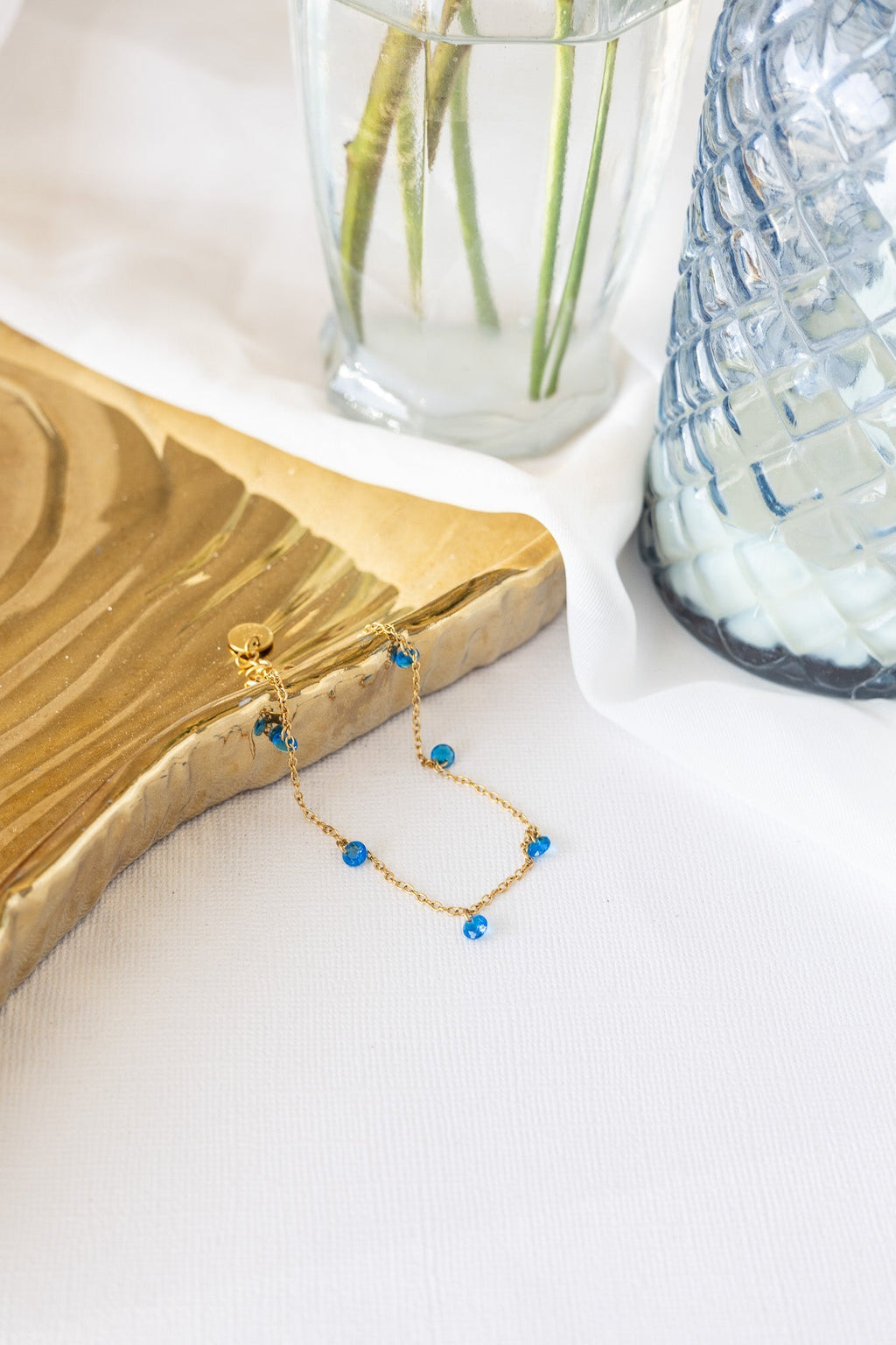 Madison Bracelet in Blue - Quarter Circle AK Boutique