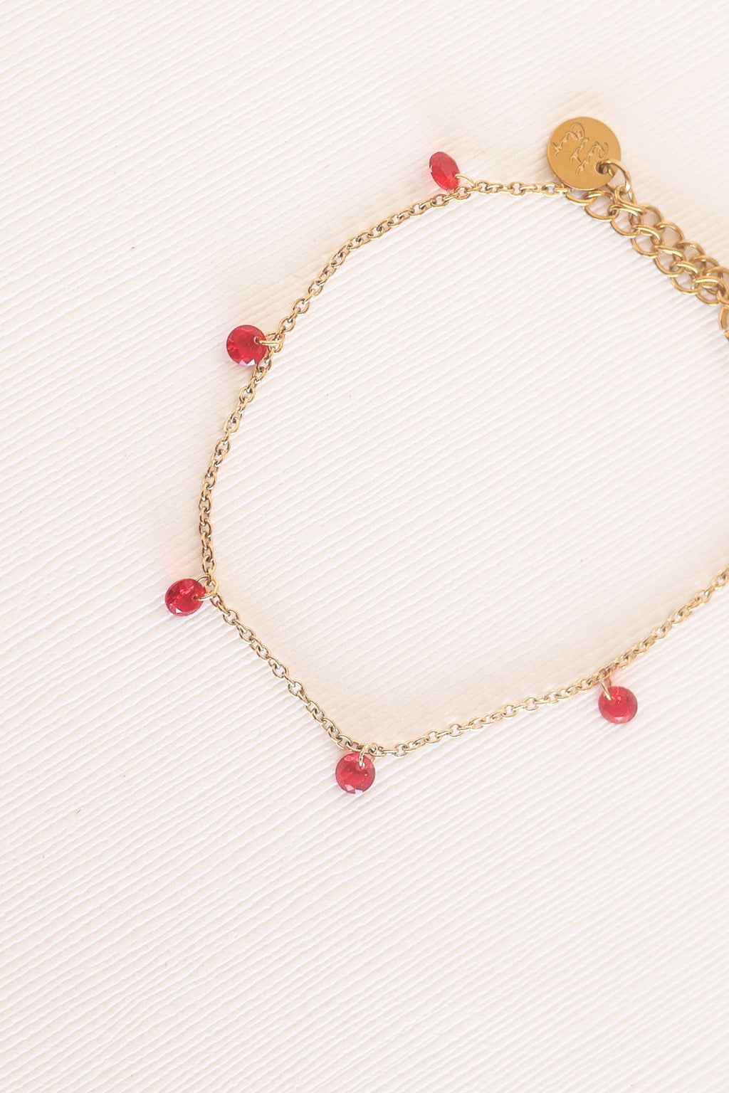 Madison Bracelet in Red - Quarter Circle AK Boutique