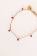 Madison Bracelet in Red - Quarter Circle AK Boutique